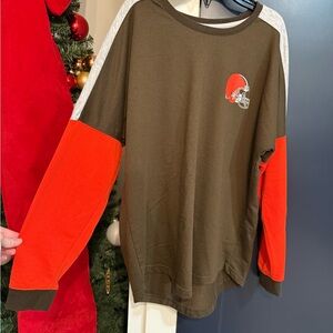 NFL Brown and Orange Team Apparel Shirt